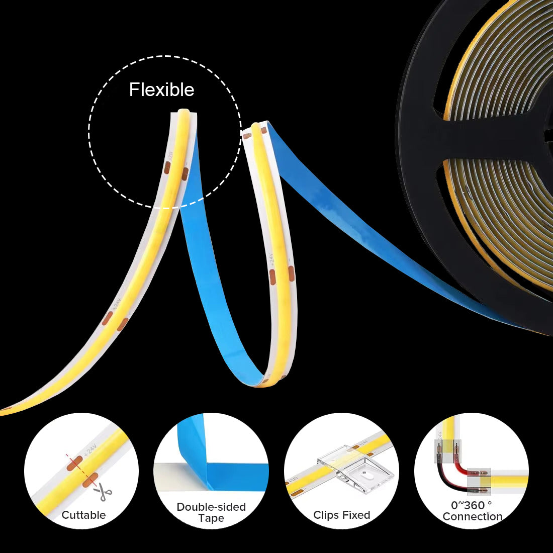 Dotless LED Strip Kit – 2m With Driver